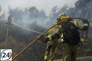 Controlado el incendio en A Gudiña (Ourense) tras arrasar más de 43 hectáreas.