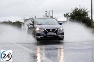 Galicia sufre más de 30 siniestros viales el domingo por lluvias y salidas de carretera.