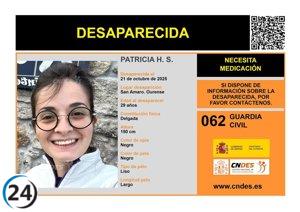 Mujer de 29 años desaparece en San Amaro, Ourense.