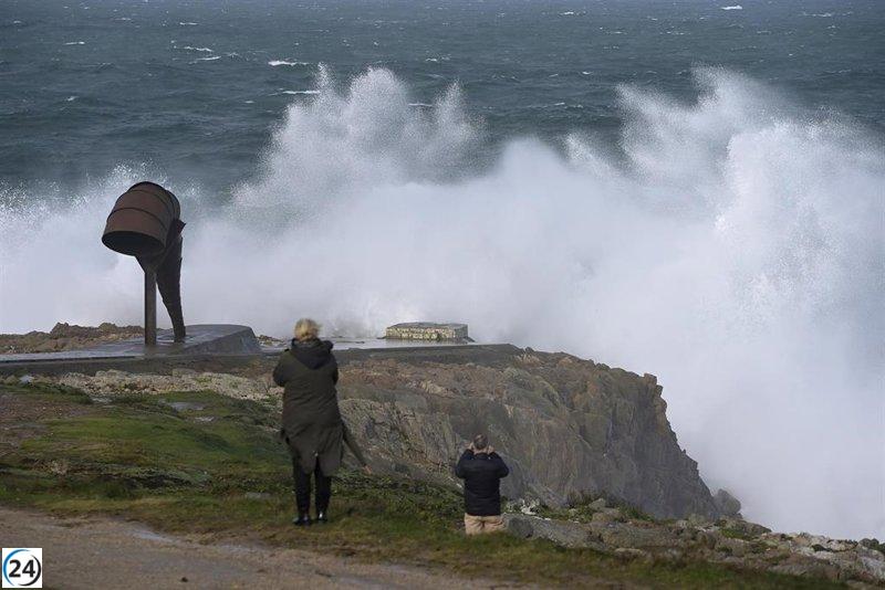 Temporal en Galicia: vientos de hasta 140 km/h impactan la región.