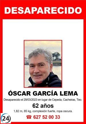 La Guardia Civil solicita ayuda para localizar al ciudadano de Teo que ha estado desaparecido desde el 29 de marzo.