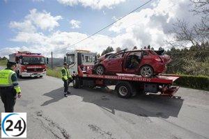 Homenaje en el IES de Ribadeo a las víctimas del accidente de Xove, mientras el conductor sigue en estado grave.
