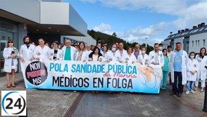 Aumenta la participación de los médicos gallegos en la huelga según datos de Sergas y CESM.