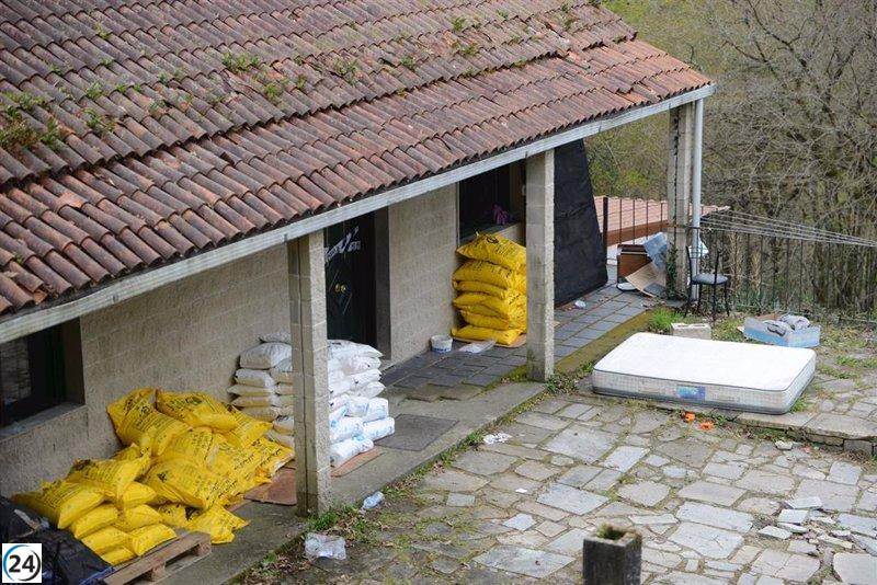 La policía frustra producción masiva de cocaína en Pontevedra.