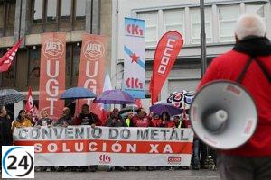 Trabajadores metalúrgicos de Lugo podrían ir a huelga el 10 de mayo si no se cumple el aumento del IPC.