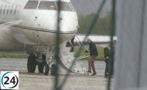 Juan Carlos I deja Galicia tras una estancia de cinco días en Sanxenxo.