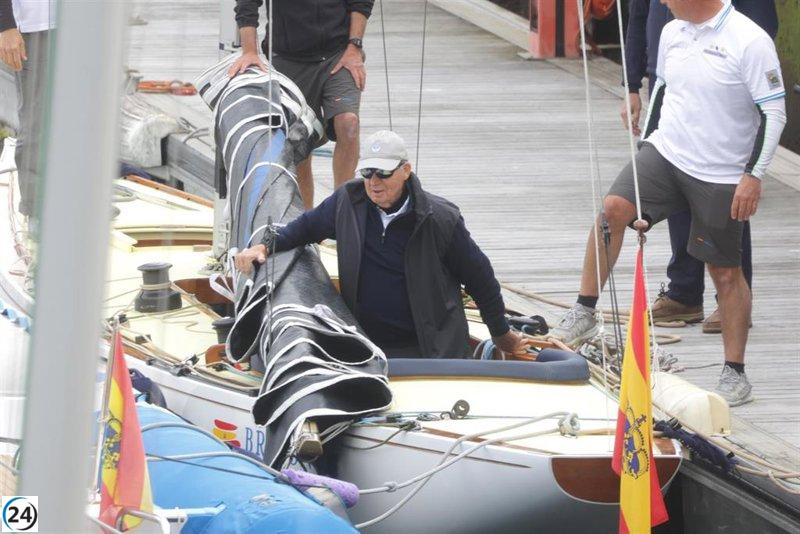 Juan Carlos I en Sanxenxo: se concentra en vela de manera discreta.