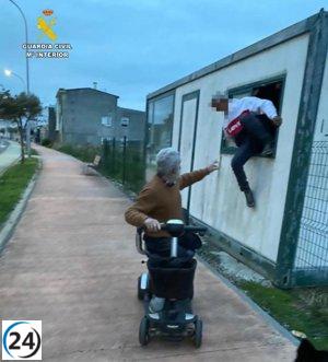 Varón detenido por intento de robo en caseta de obra en Ares (A Coruña).