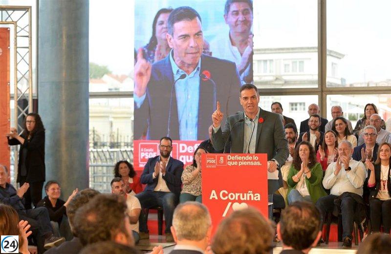 Sánchez apoya a Inés Rey en A Coruña y asegura: 