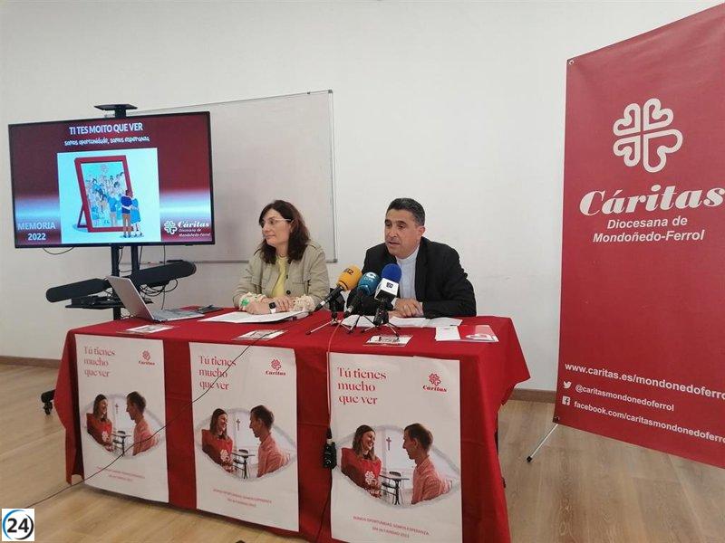 Cáritas de Ferrol-Mondoñedo atiende a más de 4.100 personas, la mitad jóvenes