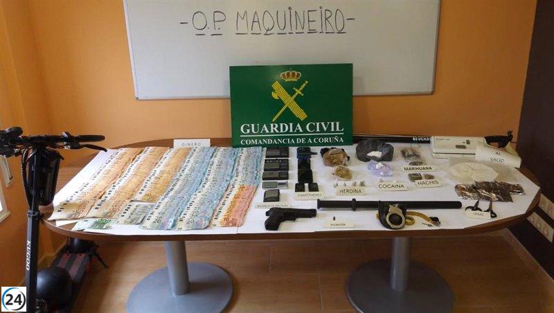 Dos hombres arrestados por tráfico de drogas en Rianxo (A Coruña)