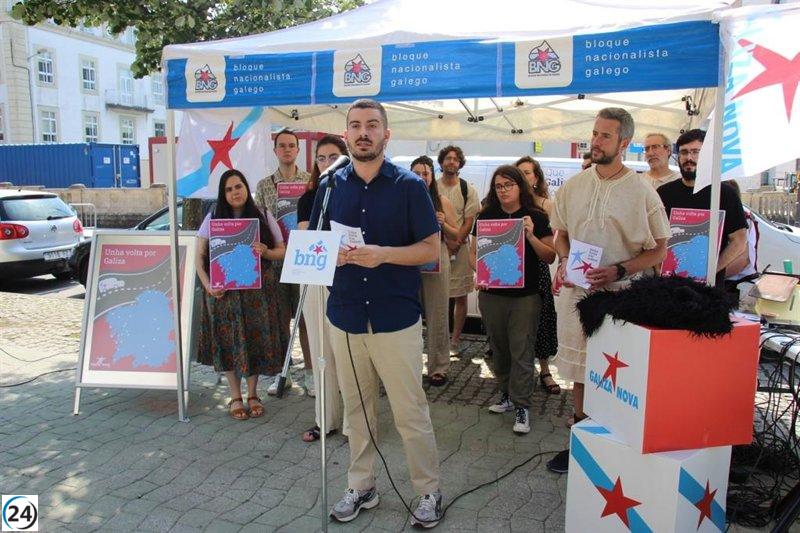Caravana difundirá propuestas del BNG para la juventud en Galicia durante las fiestas de 23J.