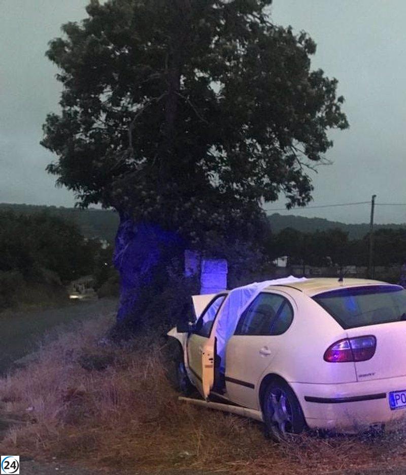 Fallece joven al chocar contra un pilar de un muro en Manzaneda (Ourense)