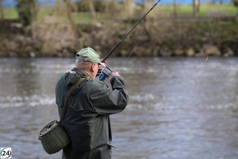 La Xunta establece las reglas de los sorteos de permisos de pesca fluvial 2024.