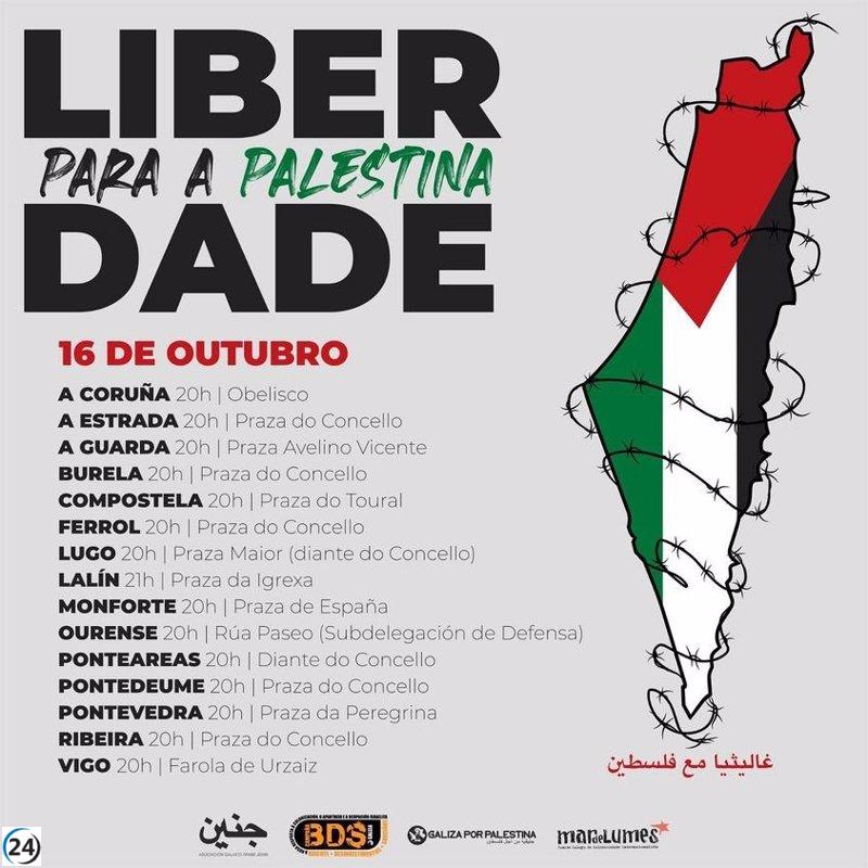 Escritores en Lingua Galega exigen libertad para Palestina con protestas el lunes