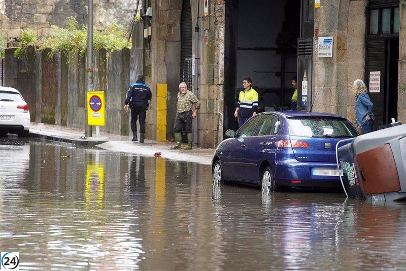 Temporal en Galicia deja más de 435 incidentes, incluyendo caídas de árboles e inundaciones de carreteras