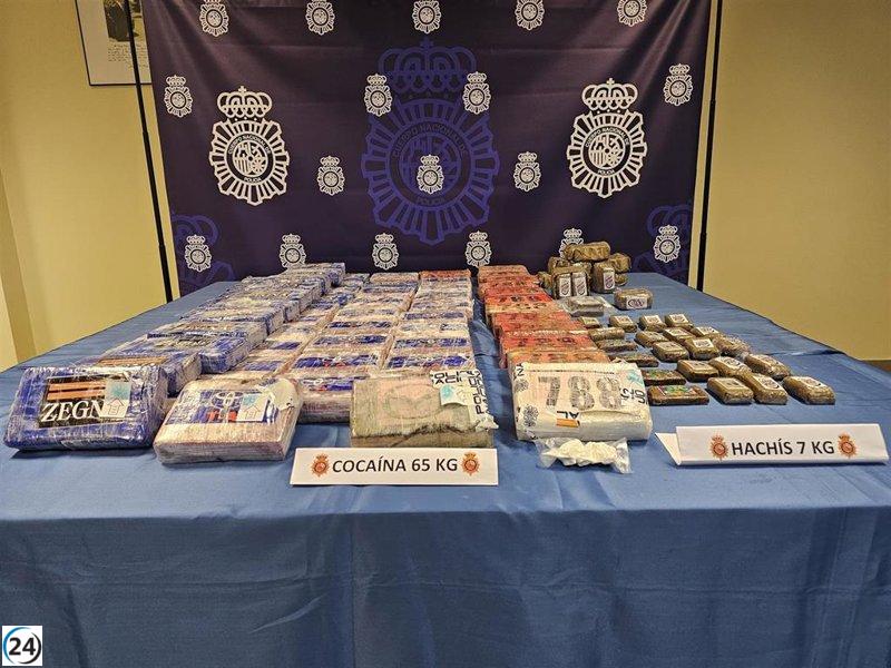 Desmantelan red delincuencial en O Salnés que escondía cocaína en furgoneta y trastero de Gijón.